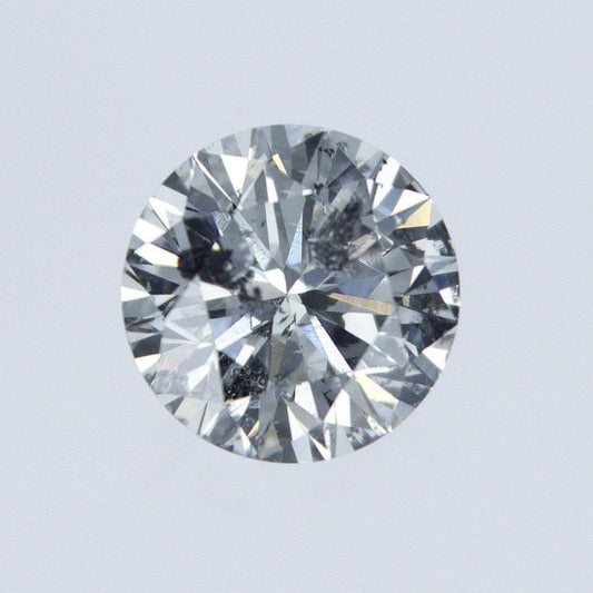 True Love Jewelry Certified loose diamonds Round 0.91 Carat Salt and Pepper H-I2 loose diamond GIA Certificate