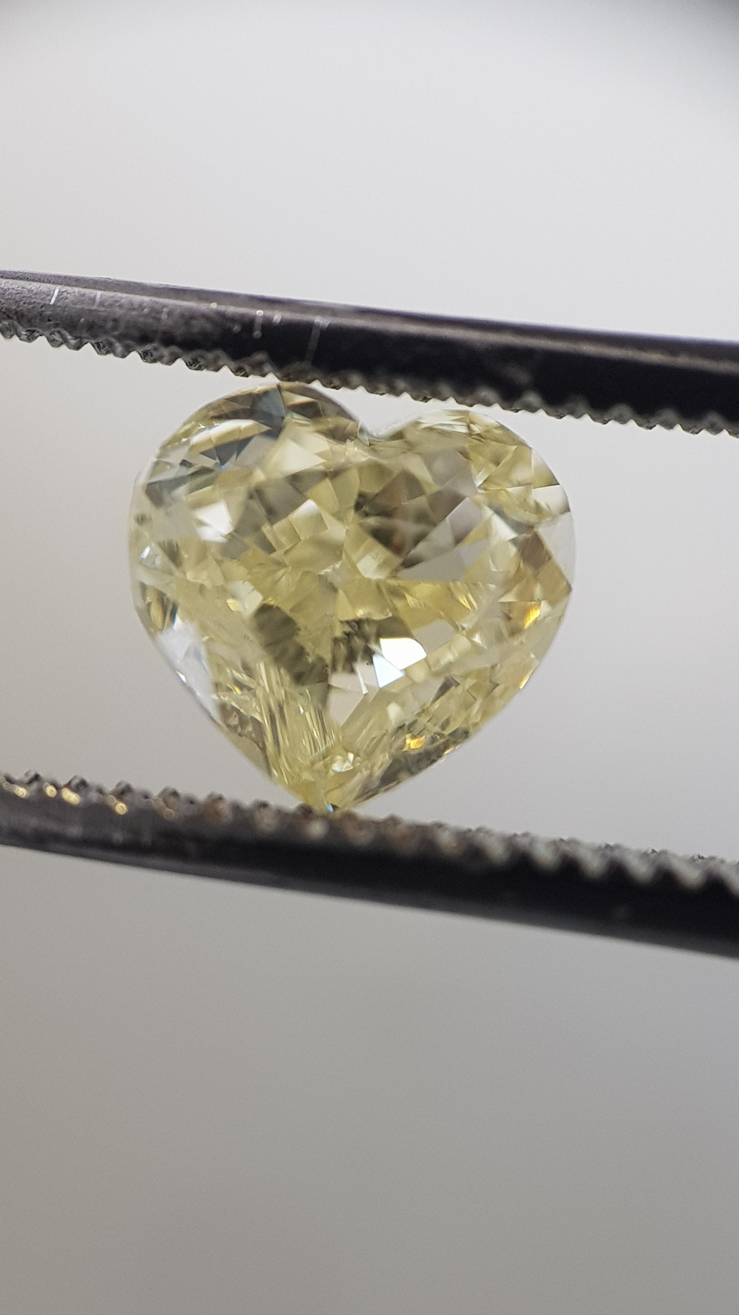 Fancy Yellow Heart Diamond, GIA Natural Diamond